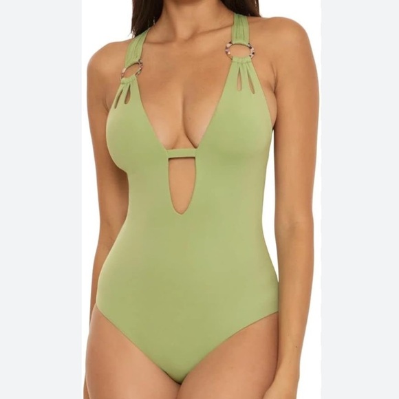 New! BECCA sage One-Piece Swimsuit - Picture 1 of 6